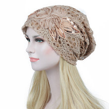 Load image into Gallery viewer, Women&#39;s Beanie - Lace Flower
