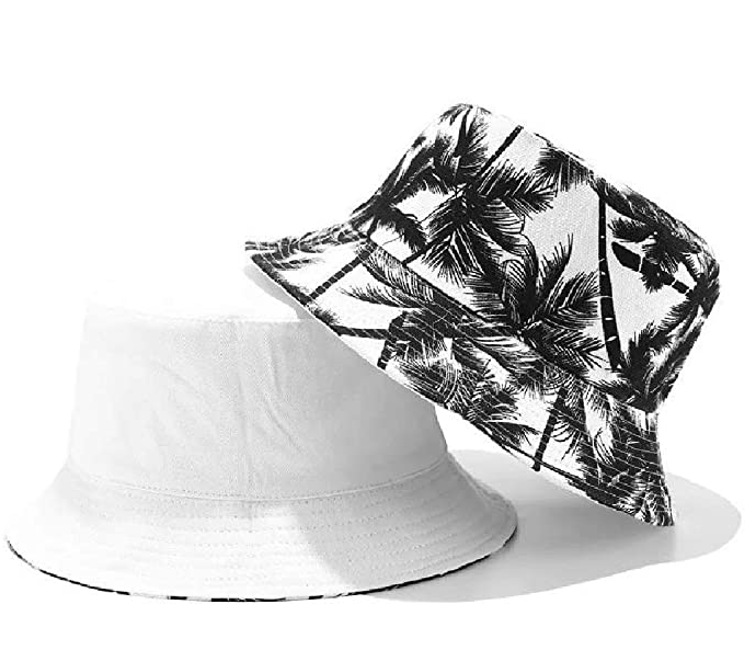 Fruit Print Bucket Hat - Coconut Tree