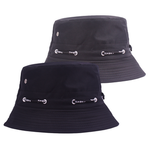 2 Pcs Set Solid Fashionable Bucket Hat